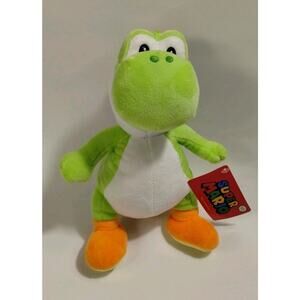 Super Mario Plush Yoshi 2023 Nintendo Good Stuff Green Turtle Stuffed Animal 10”